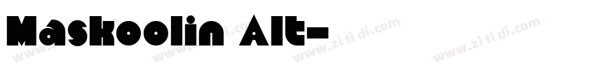 Maskoolin Alt字体转换 Maskoolin Alt字体转换